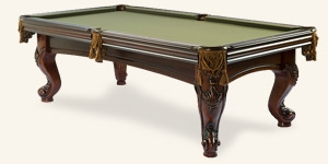 Photo de la table de billard Majestic Noyer