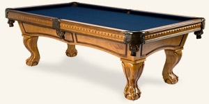 Photo de la table de billard Pinnacle Chêne Miel