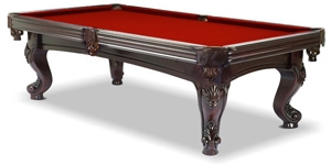 Photo de la table de billard Majestic Acajou